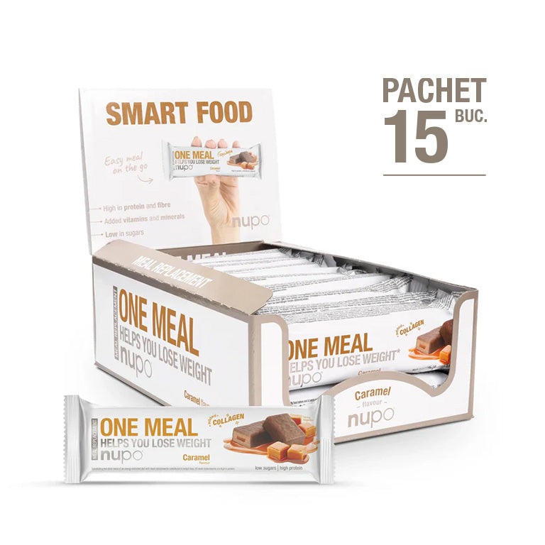 Batonul One Meal Caramel, 15 mese