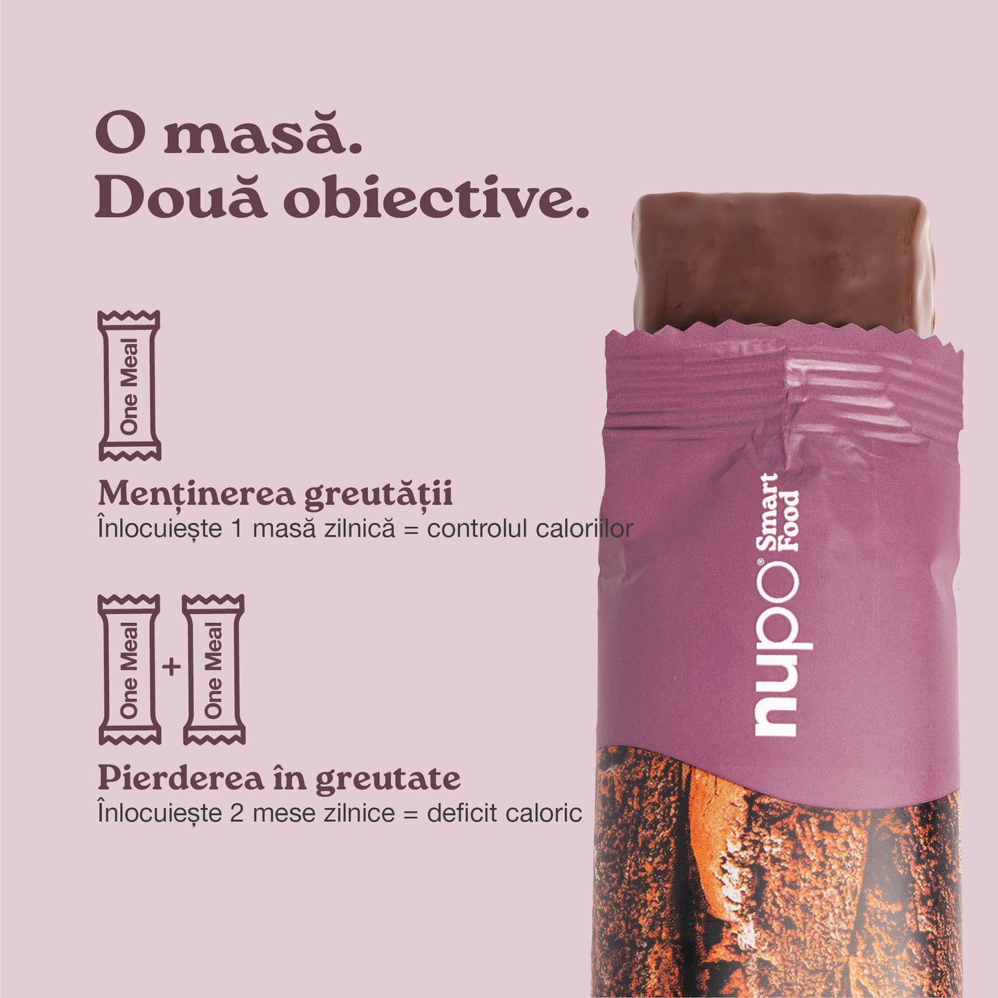 Batonul One Meal Brownie Crunch, 1 masă