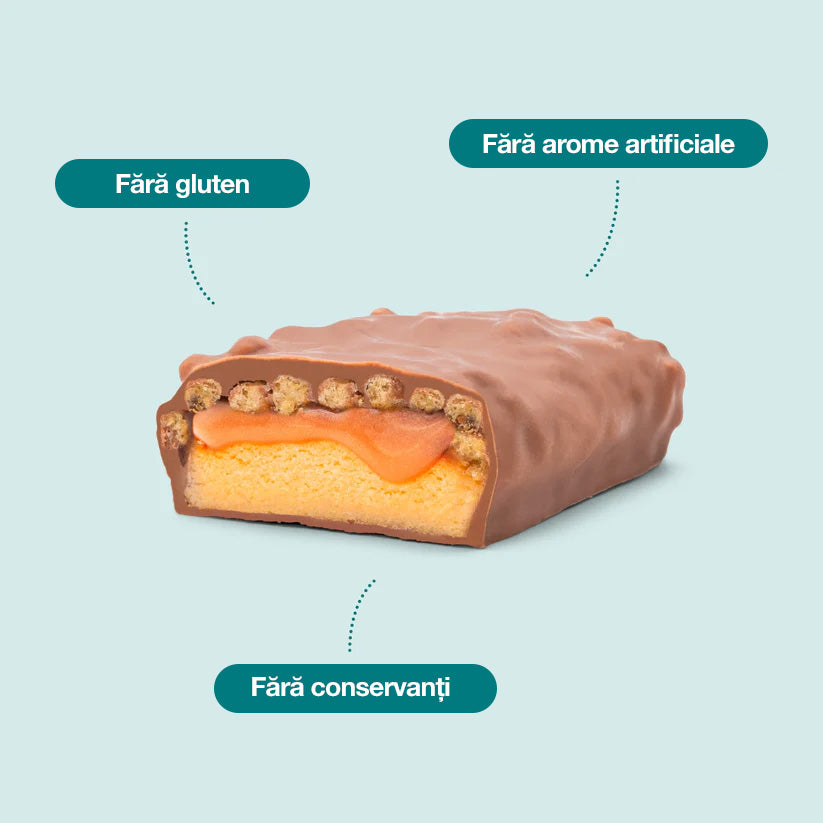 Batonul Proteic Salted Caramel Crunch, 12 buc