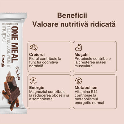 Batonul One Meal Ciocolată, 1 masă