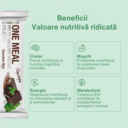 Batonul One Meal Ciocolata cu Menta, 1 masă