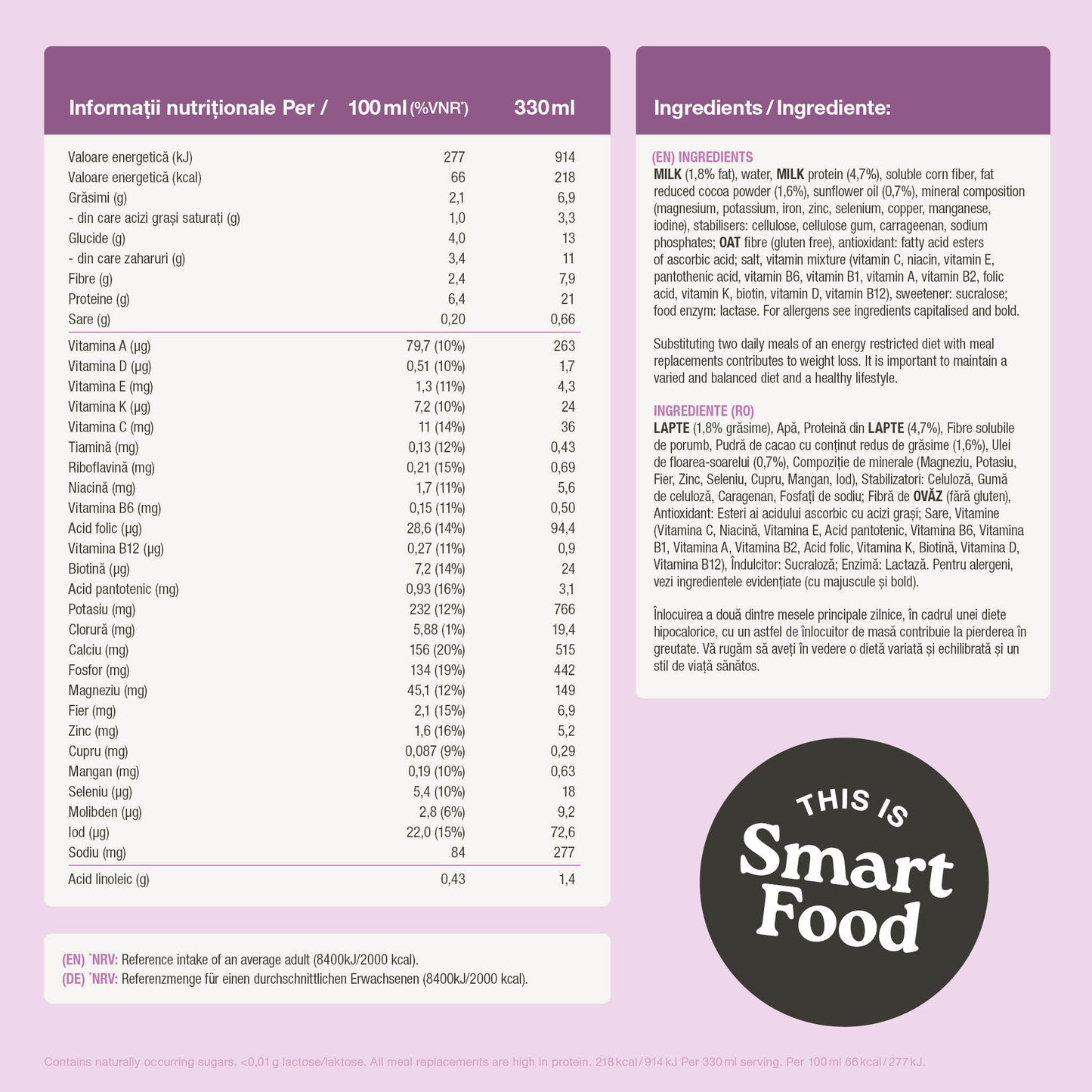 One Meal Shake Chocolate / 12 mese