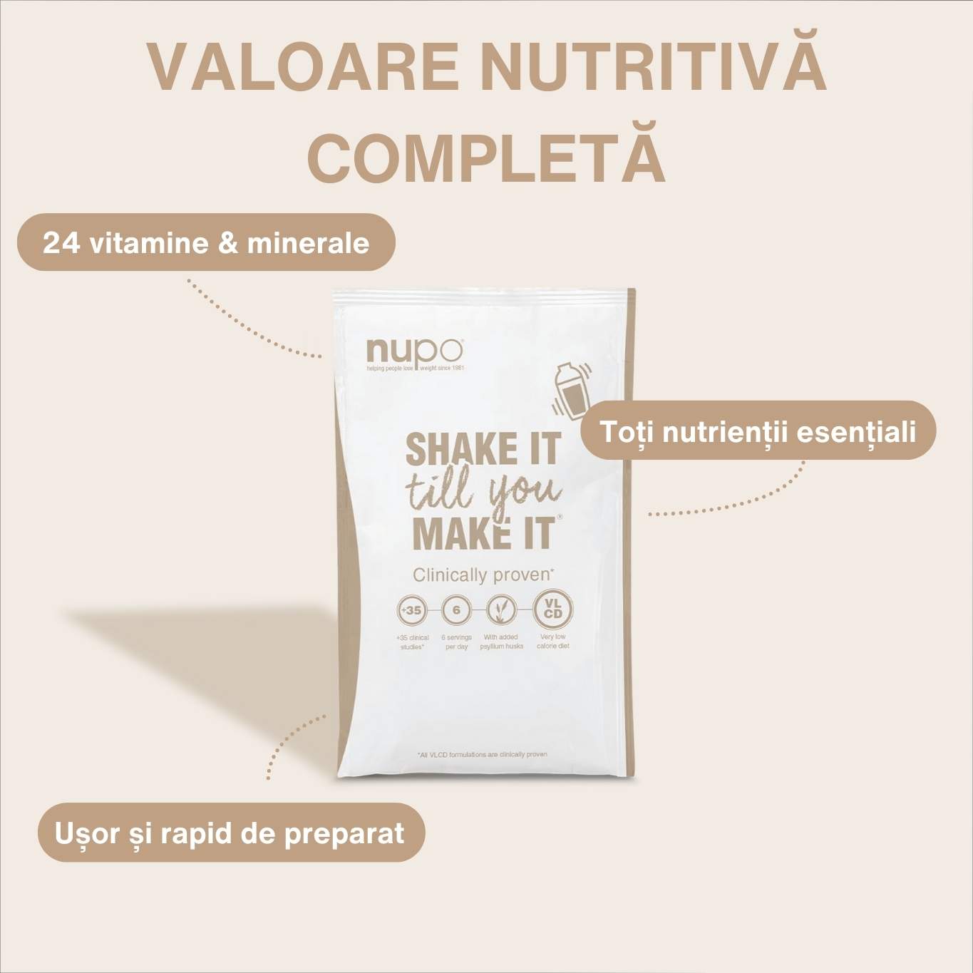 Dieta Nupo Oatmeal Fulgi de Ovăz – Mere și Scorțișoară, 12 mese