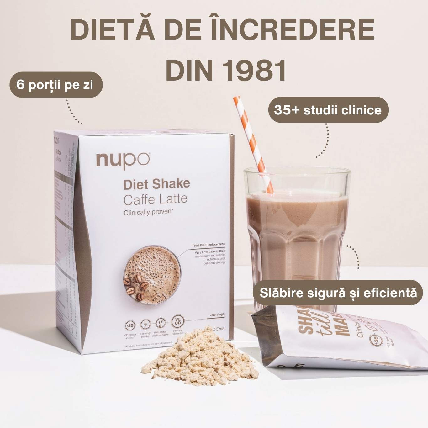 Dieta Nupo Shake Caffe Latte, 12 mese