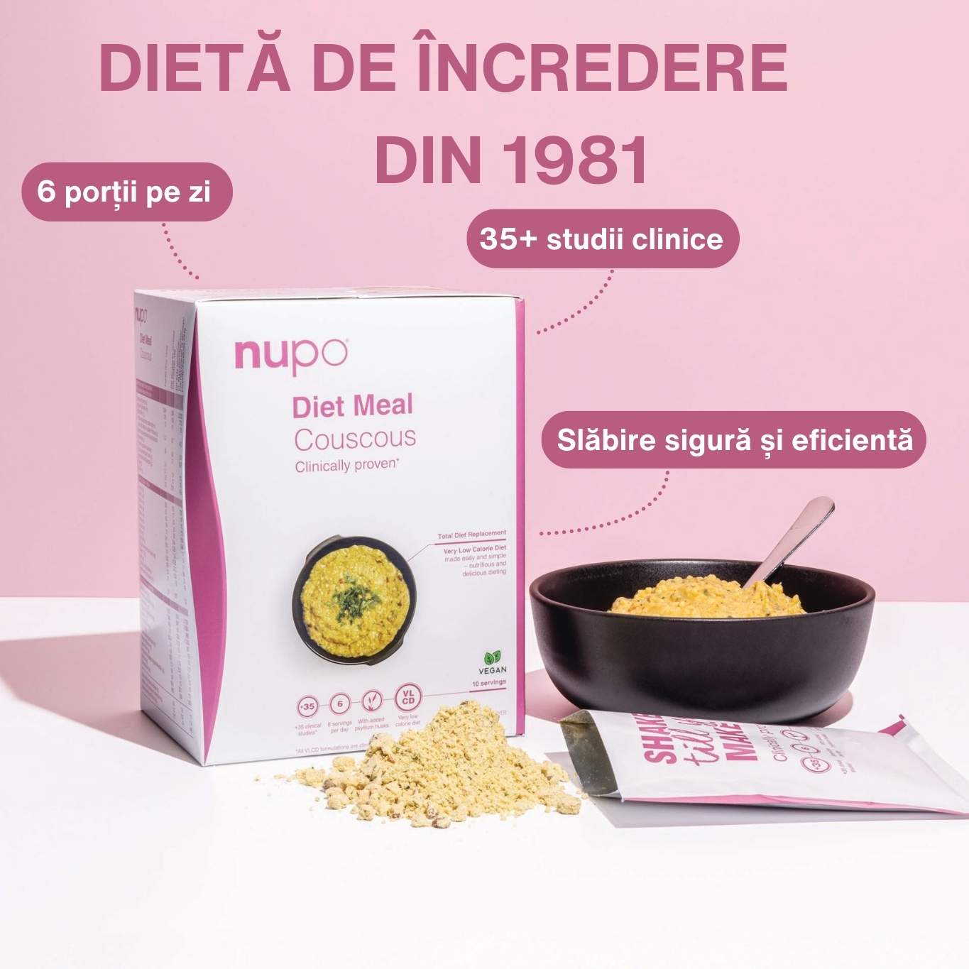 Dieta de slăbit Hot Meal - Couscous - Vegan 10 mese