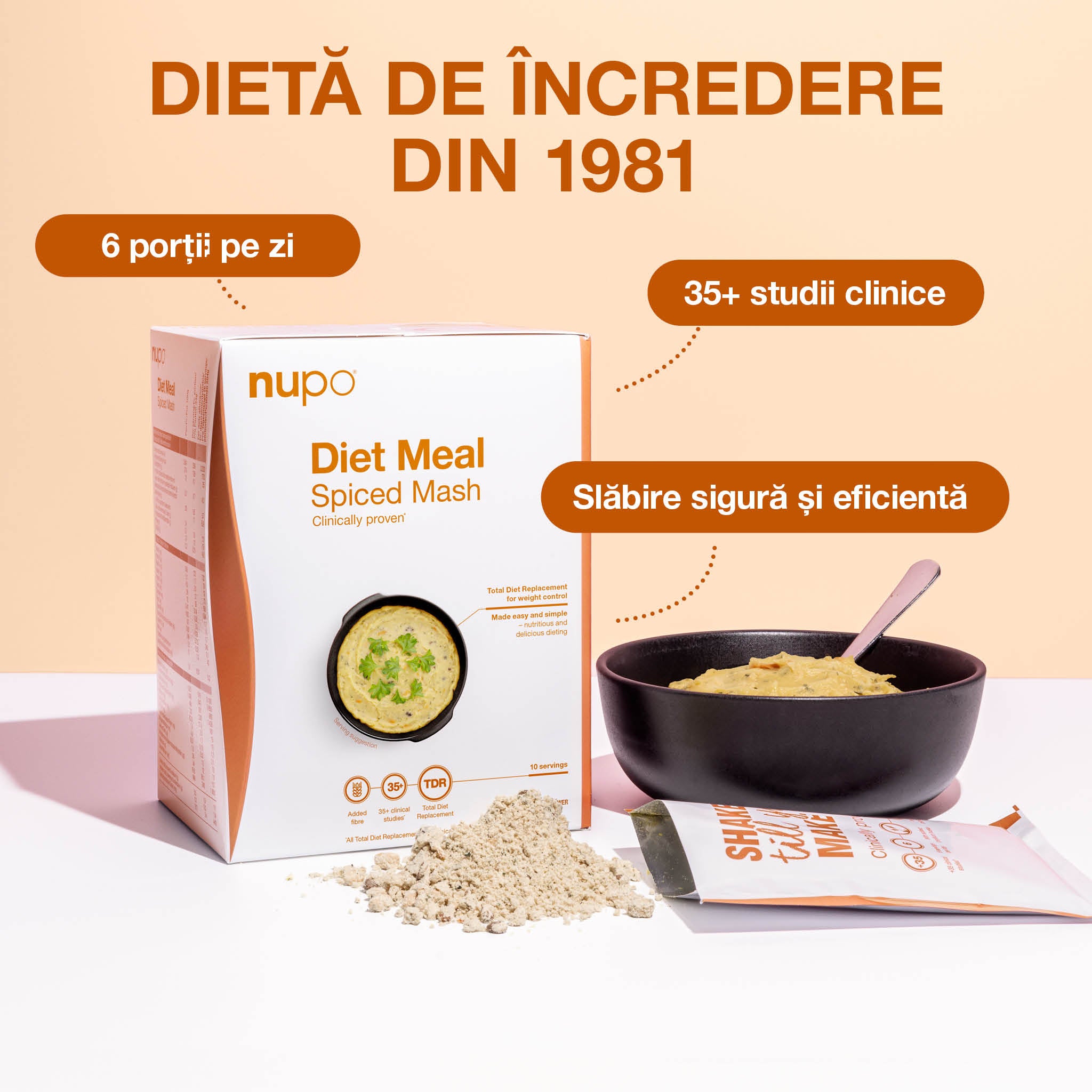 NUPO ▷ Mancare dieta • Desert Budincă de Ciocolată, 12 mese – Nupo RO