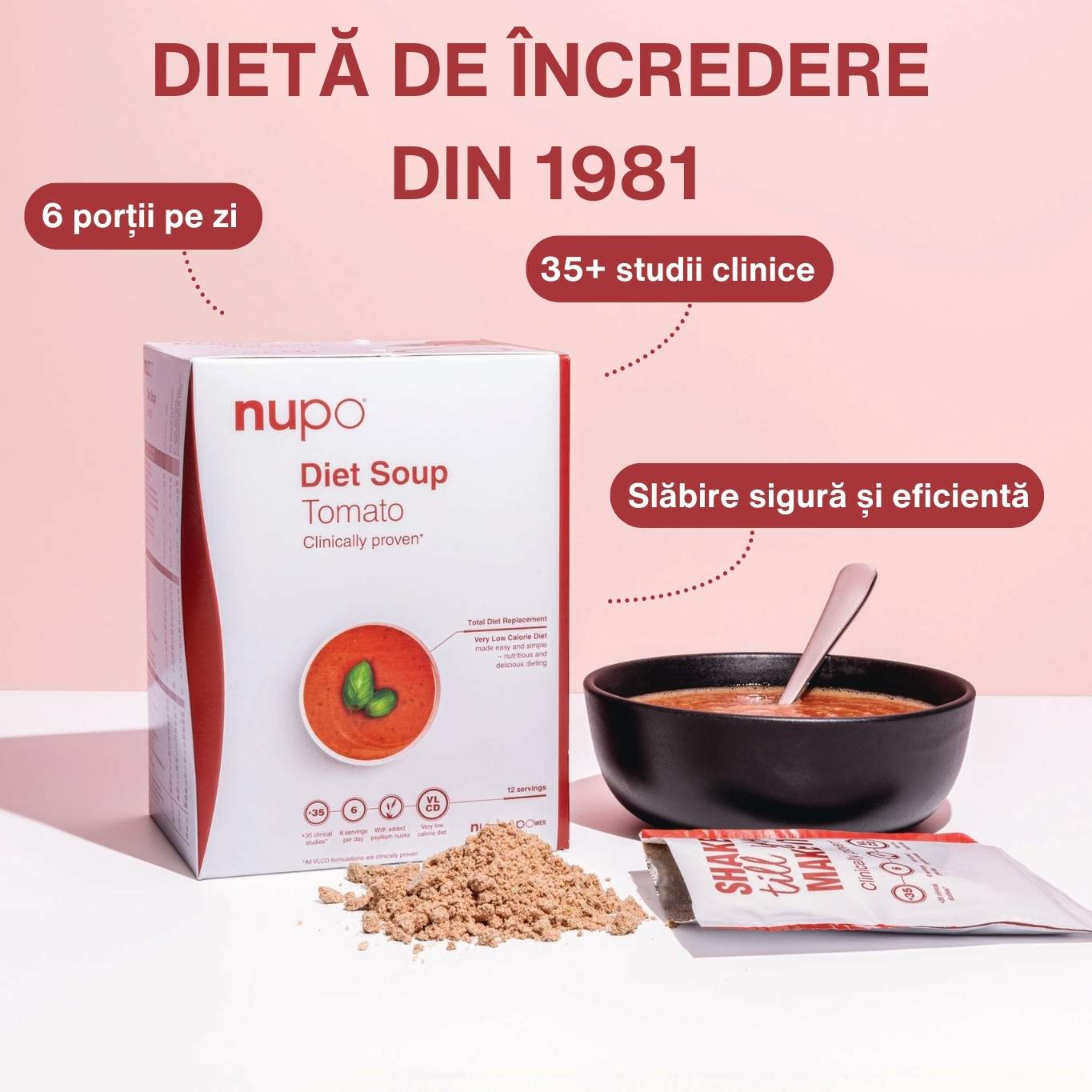 Nupo Dieta Supă de Roșii, 12 mese