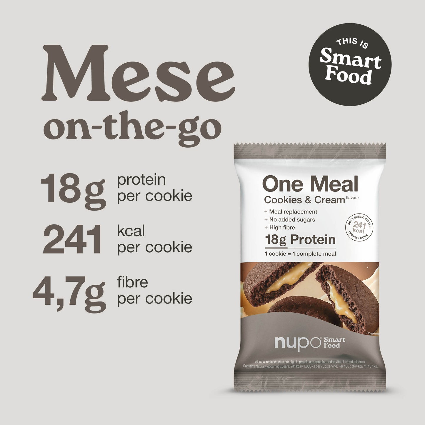 One Meal +Prime Fursecuri Cookies & Cream, 1 masă