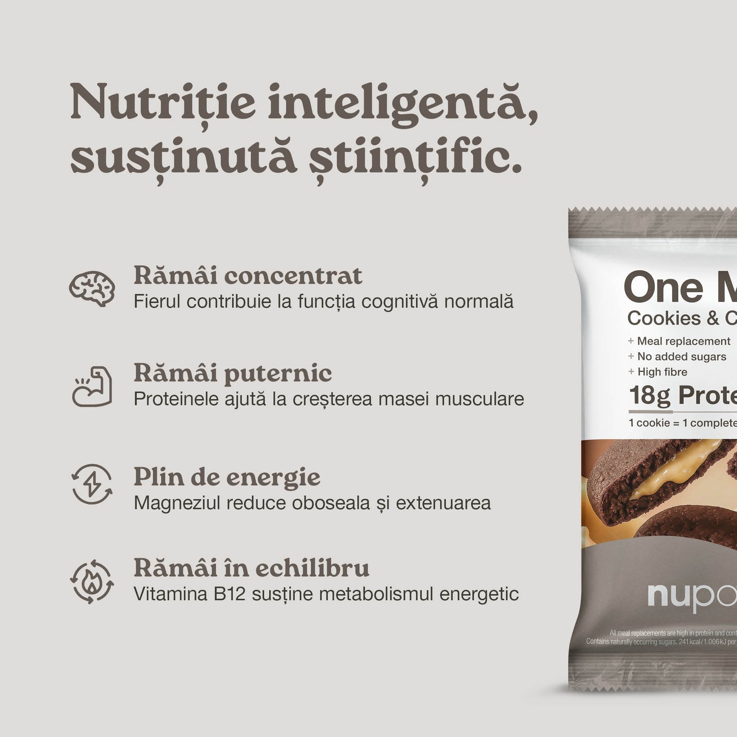 One Meal +Prime Fursecuri Cookies & Cream, 1 masă