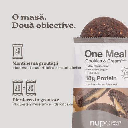 One Meal +Prime Fursecuri Cookies & Cream, 1 masă
