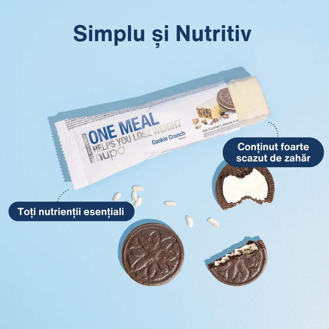 Batonul One Meal Cookie Crunch, 1 masă