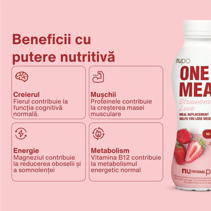 One Meal⁺Prime Shake Strawberry Love / 12 mese