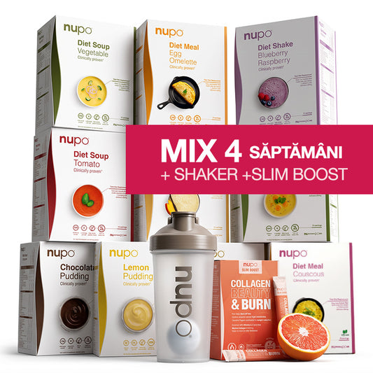 Programul de slăbit Nupo MIX 4 Săptămâni cu Slim Boost și Shaker
